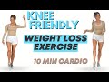 Standing Knee Friendly Workout - 10 Minute Full Body | Fat Burning | Low Impact Cardio |