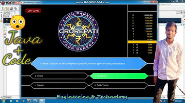 Kaun Banega Crorepati Game ✓ 😍||Java Coding with Source Code🔥
