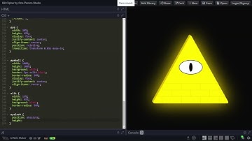 Creating BILL CIPHER from Gravity Falls with HTML & CSS
