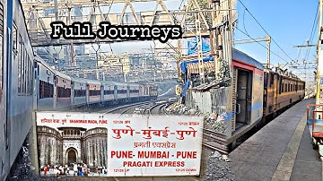 12125 CSMT - PUNE PRAGATI EXP : Mumbai to Pune : Train Journey : KYN WCAM2 : Indian Railways