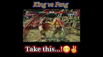 King vs Feng | This setup is also works on Omegas 😐 | Tekken 7 | Season 4 | #short | #alisking