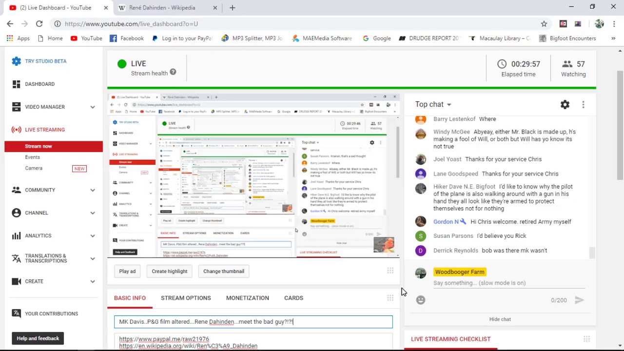 MK Davis..P&G film altered...Rene Dahinden...meet the bad guy?!?!