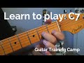 Beginner Guitar Lessons: How to play a C7 chord