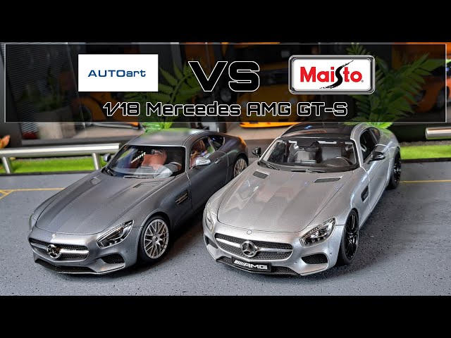 Mercedes Benz AMG GT-S 1/18 Autoart vs. modified Maisto
