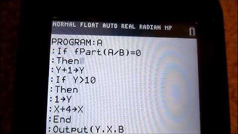 Programming a Factoring Program for the TI-84 Plus CE