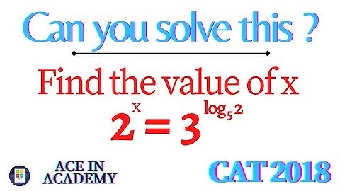 You should be able to solve this problem | CAT 2018