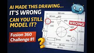 Ai Made This Drawing… It’s Wrong. Can You Still Model It? | Fusion 360 Challenge #1 #ai