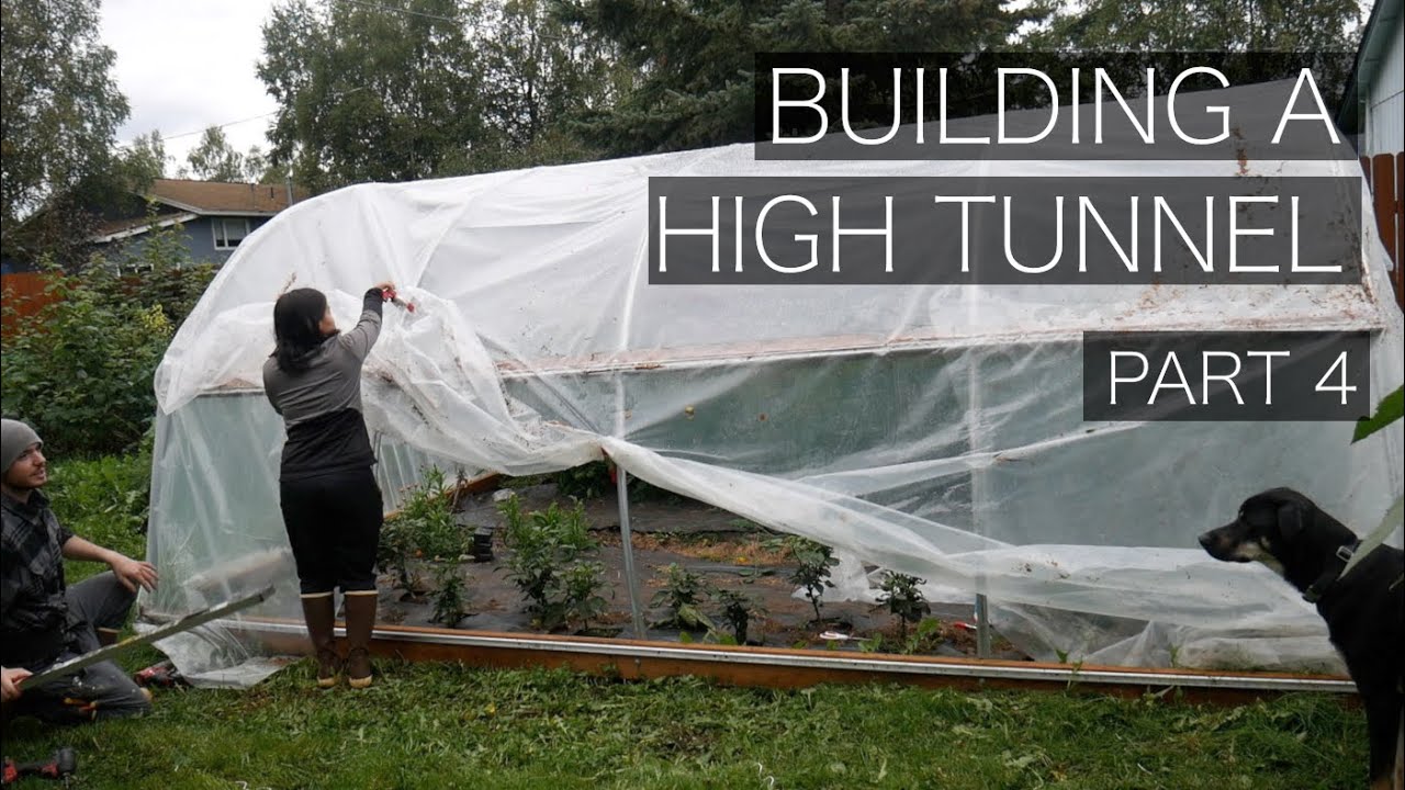 Building a high tunnel / hoop house part 4 tightening greenhouse
