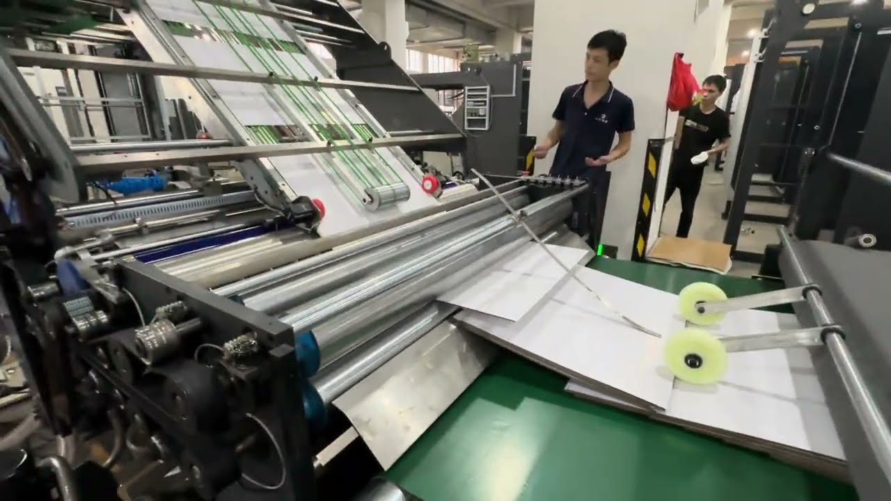 Laminating 4mm grey board with both side 300gsm cardboard