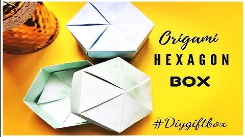 DIY Gift box with paper 🎁 ll Hexagon gift box ll Origami Gift box ll Jewellery gift box ll  Easy box