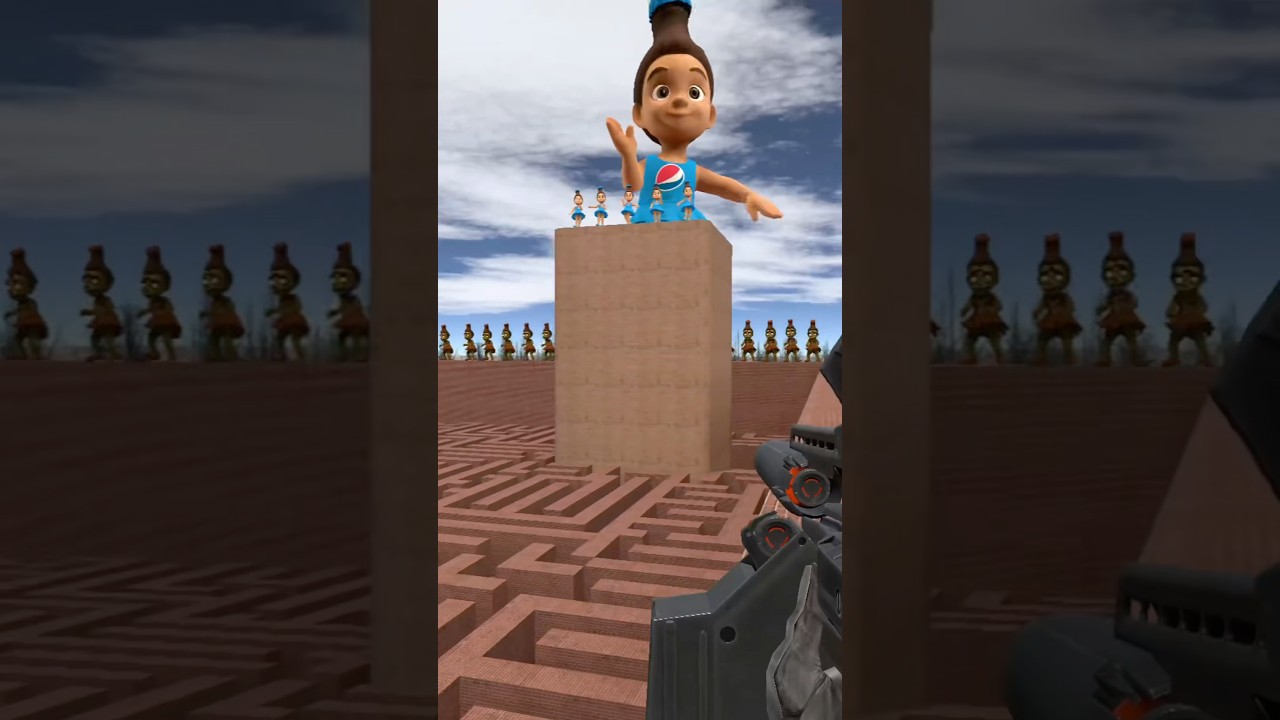 Zombie And Pepsini Ballerina In Maze