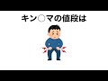 人間の値段に関する雑学