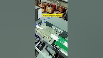 Napkin Toothpick Fork Spoon Automatic Cutlery Set Packing Line  #cutlerypackingmachine