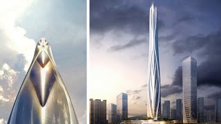 Shenzhen-hong kong international center will stand 700m above shenzhen
as china’s tallest building upon completion in 2024. the tower was
designed by adrian ...