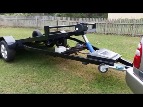 Tilt Trailer 12 volt over Hydraulic Car Carrier "Home Made 