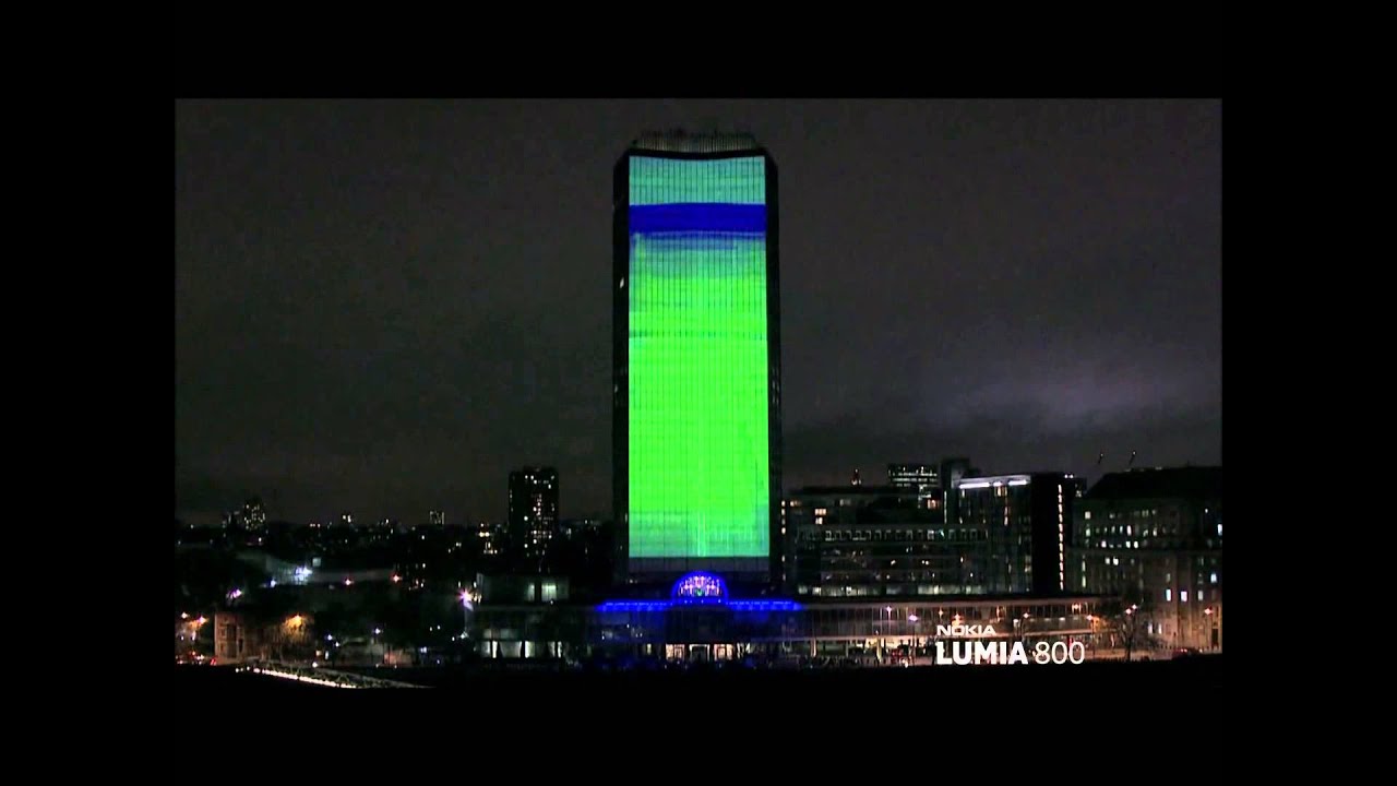 Реклама на фасаде - YouTube