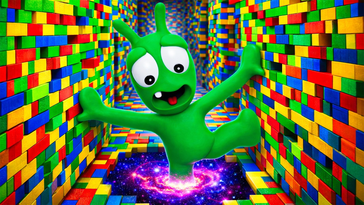 OMG! Pea Pea Is Trapped in a Space LEGO Maze - Pea Pea Funny Moments