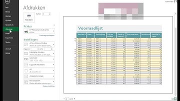 Excel 2013: document afdrukbaar maken in Excel