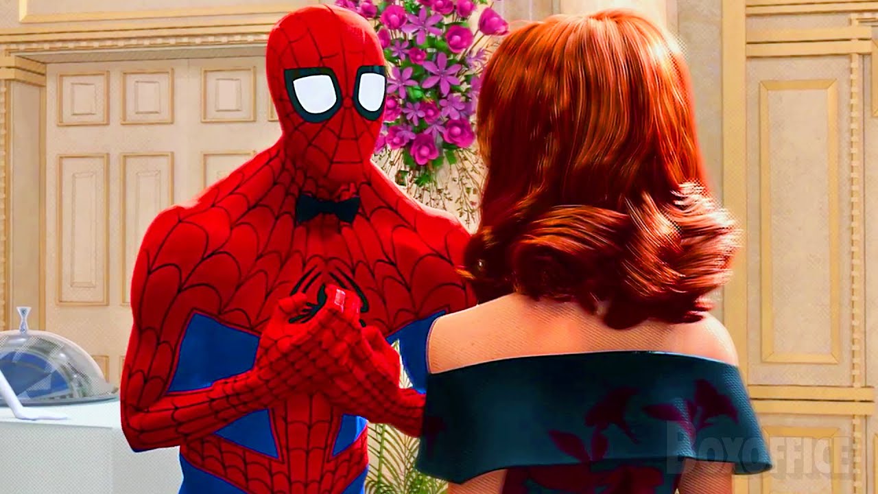 Peter se disculpa con Mary Jane SpiderMan Un nuevo universo Clip