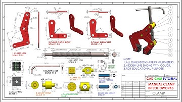 Manual Clamp in SolidWorks