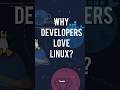 Why do developers love Linux? #linux #programming #terminal #tech#development #code