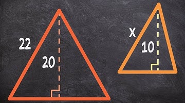 How to use the altitude of a triangle and similarity to determine missing values