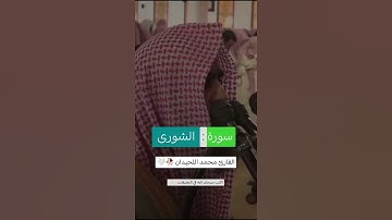 القارئ محمد اللحيدان 🤍 قرآن الكريم 🥀 سورة الشورى #most #اكسبلور #حالات_واتس #دويتو #لايك #راحة_نفسية