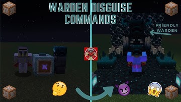 Command Block Tutorial #151: Warden Disguise Commands in Minecraft (1.19+)