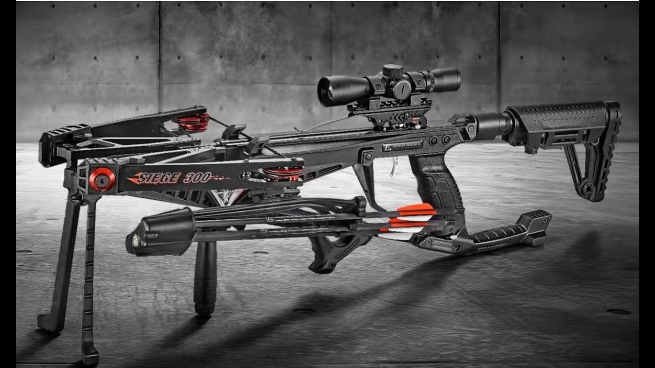 EK Archery SIEGE 300 / 150lb Self Cocking Compound Crossbow YouTube