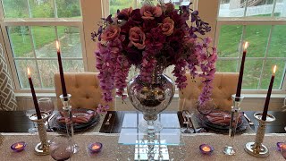 Glam Purple Tablescape || Passionate Purple Tablescape || How to Create Glam Purple Tablescape