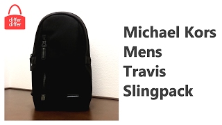 michael kors mens travis nylon backpack