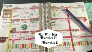 Plan with me! (Week of November 2-8)