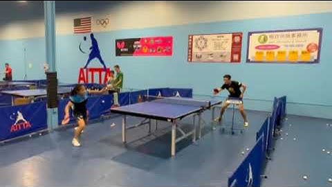 Butterfly Training Tips with Angel He - Forehand Underspin to Topspin Transition