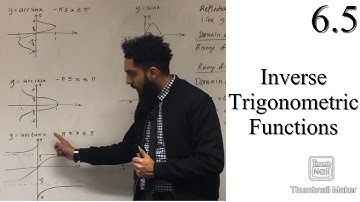 Edexcel A level Maths: 6.5 Inverse Trigonometric Functions