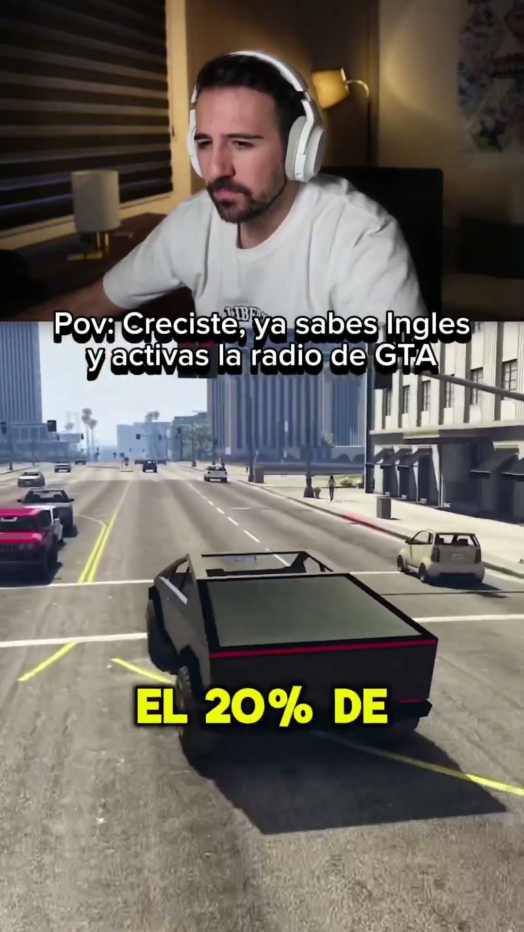 Esto pasa si juegas GTA sabiendo Ingles… #shorts