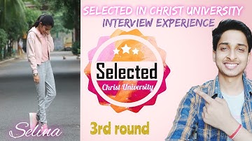 Winning Strategy of "Selina"|| Selected in Christ University ||join Take MY Interview Mock Interview
