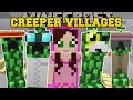 Minecraft: CREEPER VILLAGES! (MORE VILLAGERS, GROW CREEPERS, & STRUCTURES) Mod Showcase