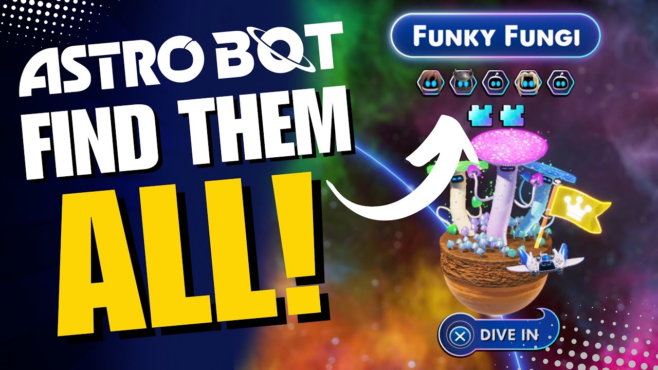 🤖 Find All Collectibles! - Astro Bot Funky Fungi 100% Guide