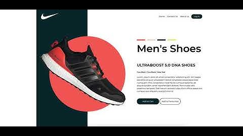 Adidas Ultraboost Online Shop | HTML & CSS Landing Page