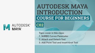 NURBS Curve Tools | Autodesk Maya Introduction Course for Beginners | C02