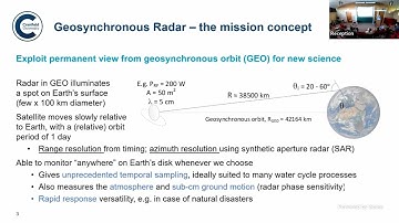 RNT | Prof Stephen Hobbs | Radar Imaging from Geosynchronous Orbit: back to Radar 101
