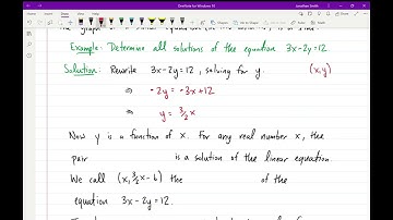Section 3.1: Systems of Two Equations in Two Variables