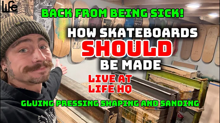 How Skateboards SHOULD be Made: Handcrafted Skateboard decks made Live at Life Skateboards Workshop