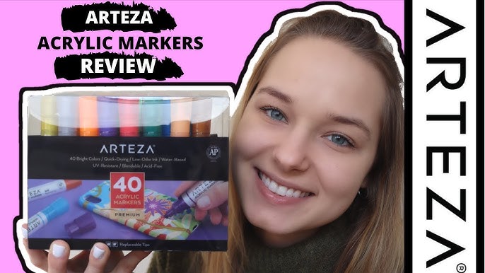 Arteza acrylic markers Review by Miranda Pitrone 