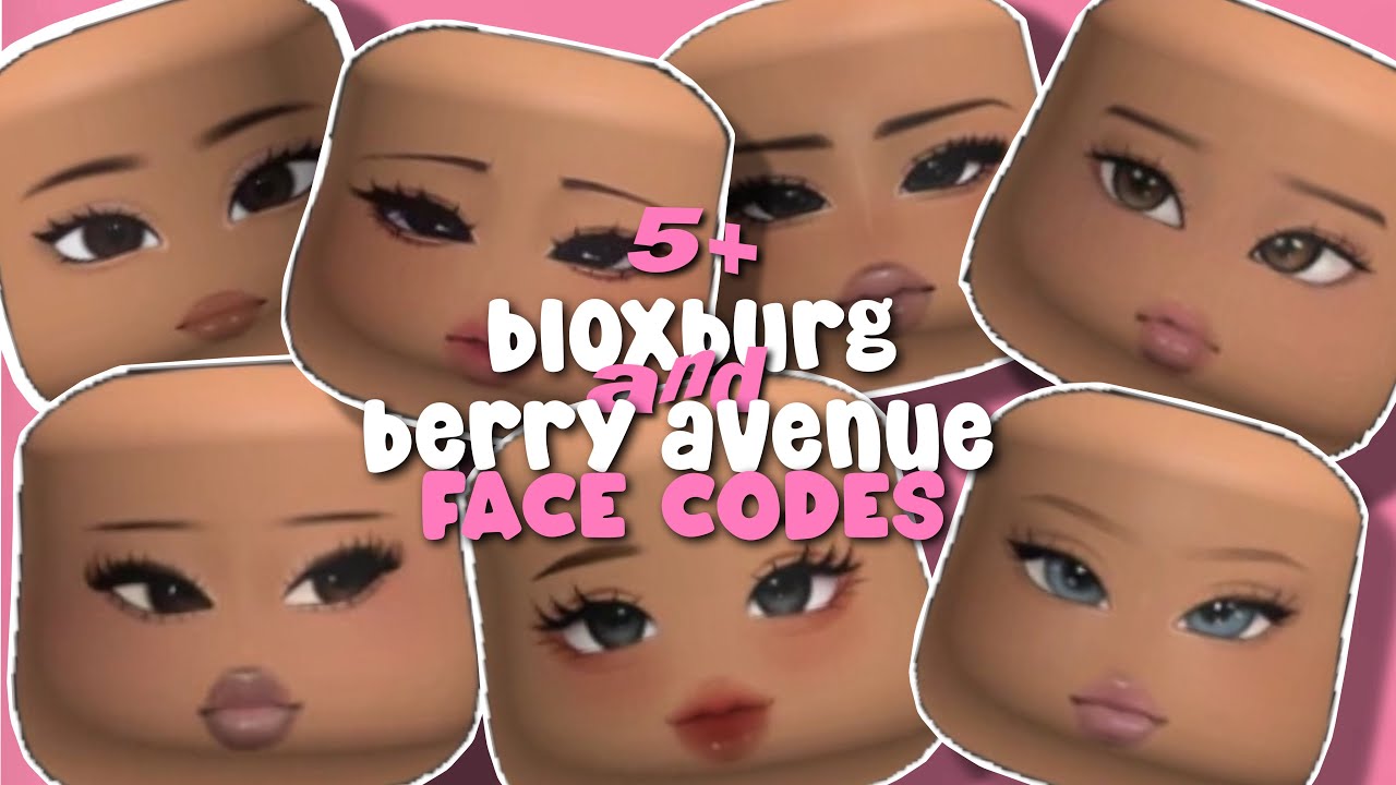5+ Bloxburg And Berry Avenue Face Codes *LIGHTSKINED TONE* - YouTube
