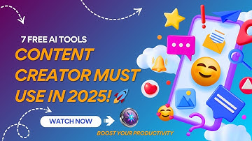 7 Free AI Tools Every Content Creator Must Use in 2025! 🚀 | Boost Your Productivity