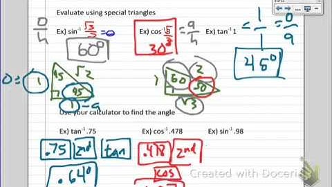 Episode 12 - 13.4 Inverse Trig