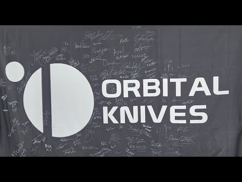 Here is the Orbital Knives booth from Blade West 2025