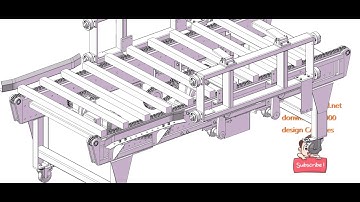 Chain conveyor-industrial 3D model : machine-world.net P494