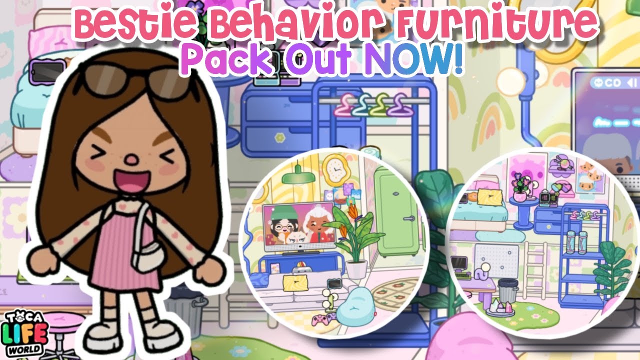 NEW BESTIE BEHAVIOR FURNITURE PACK OUT NOW|*WITH VOICE*|TOCA BOCA LIFE ...